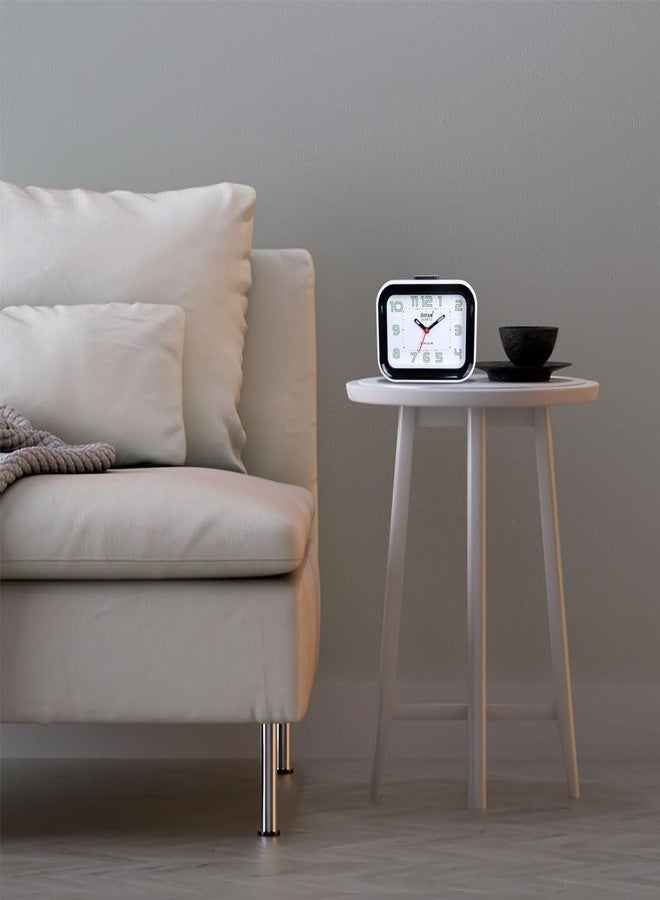 Sonam Table Clock Alarm Clock for Students 1 Year Warranty, 14x10 cm (Black) - Image 4